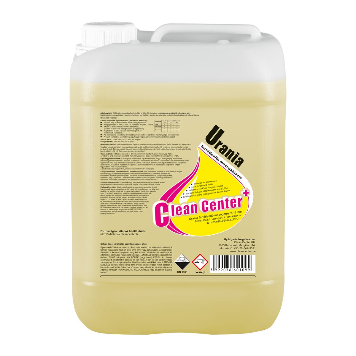 Urania fertőtlenítő mosogatószer 5 liter